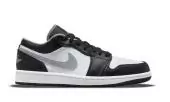 achetez jordan air jordan 1 low black white particle grey